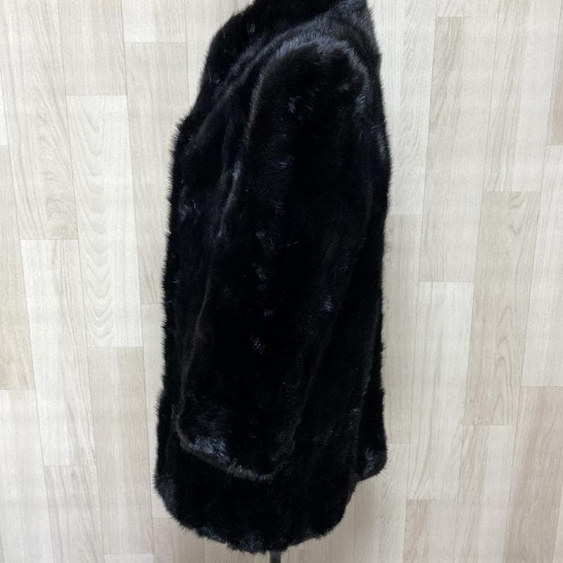 【最高級】大きいサイズ SAGA MINK ミンクファー 毛皮 コート 花柄刺繍