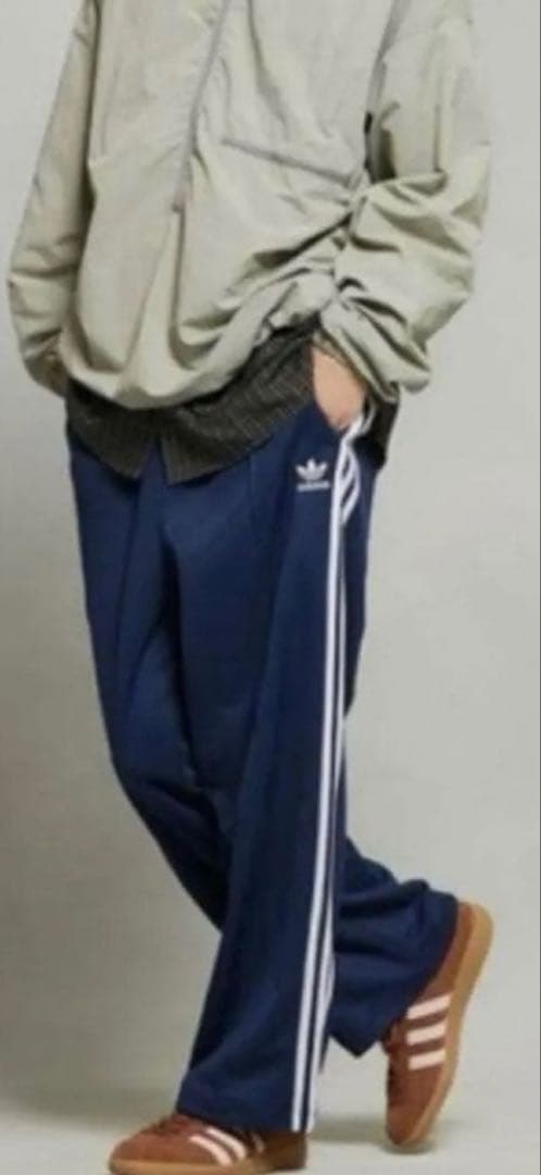 新品未使用タグ付きy2k常田大希adidasジャージトラックパンツネイビー×ブル