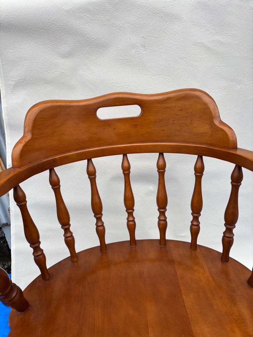 アンティークな飛騨産業 キツツキ ウィンザーチェアーアームチェア 627 日本製