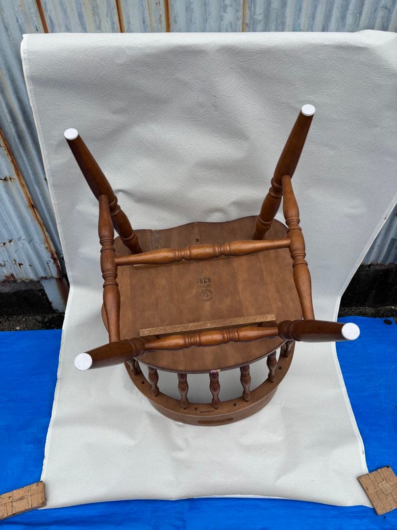 アンティークな飛騨産業 キツツキ ウィンザーチェアーアームチェア 627 日本製