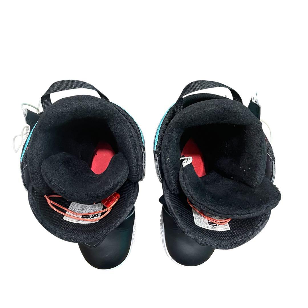 DC スノーボードブーツ 女性用 ブラック/ホワイト/ターコイズ　サイズ23cm