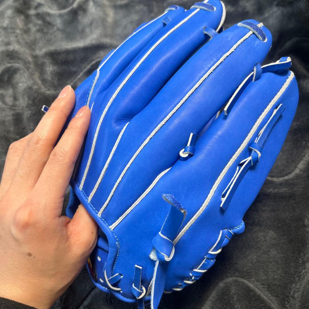 タマザワ 軟式グローブ 青　左投げ