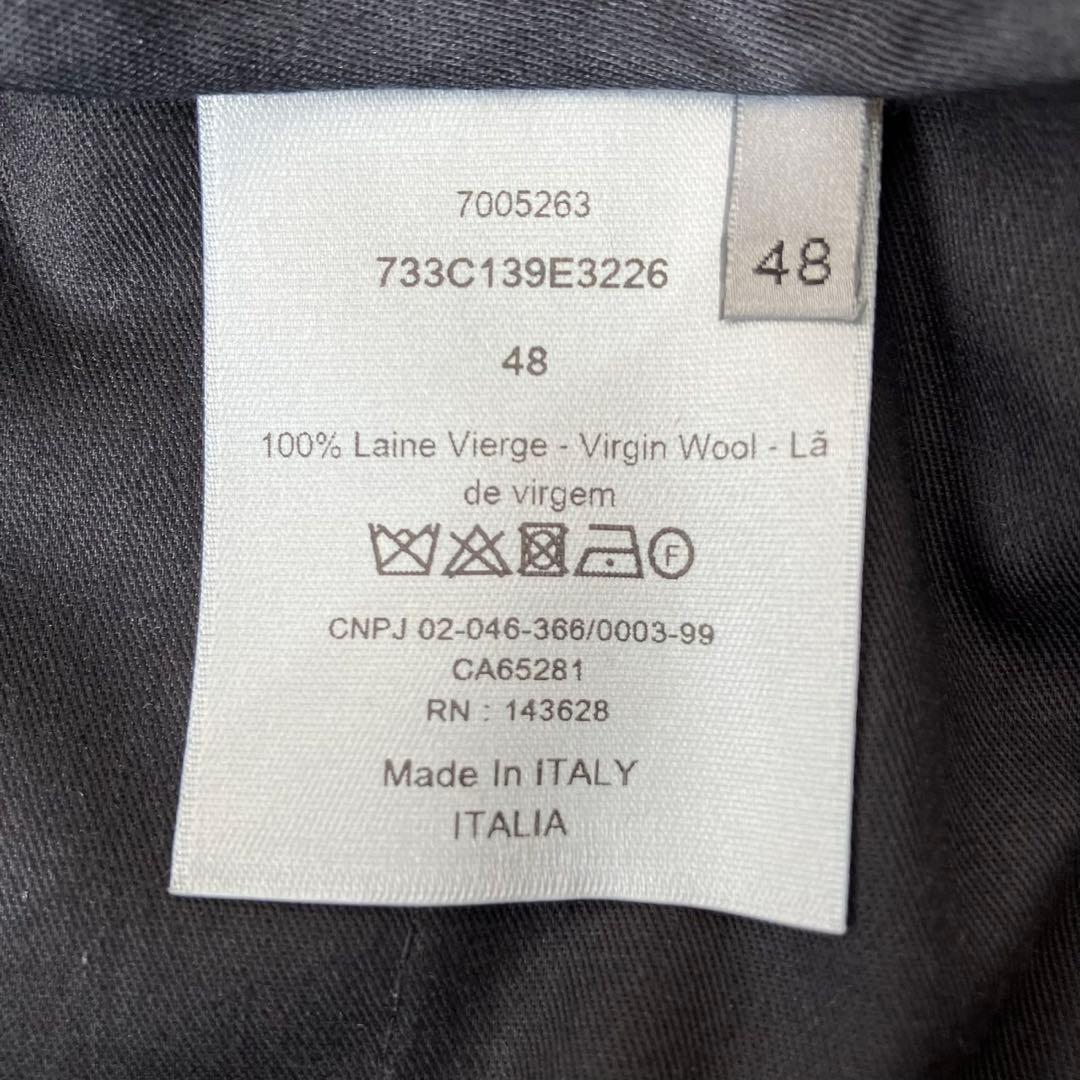 定価17万円　Dior ディオール バージンウールツイル トラックパンツ