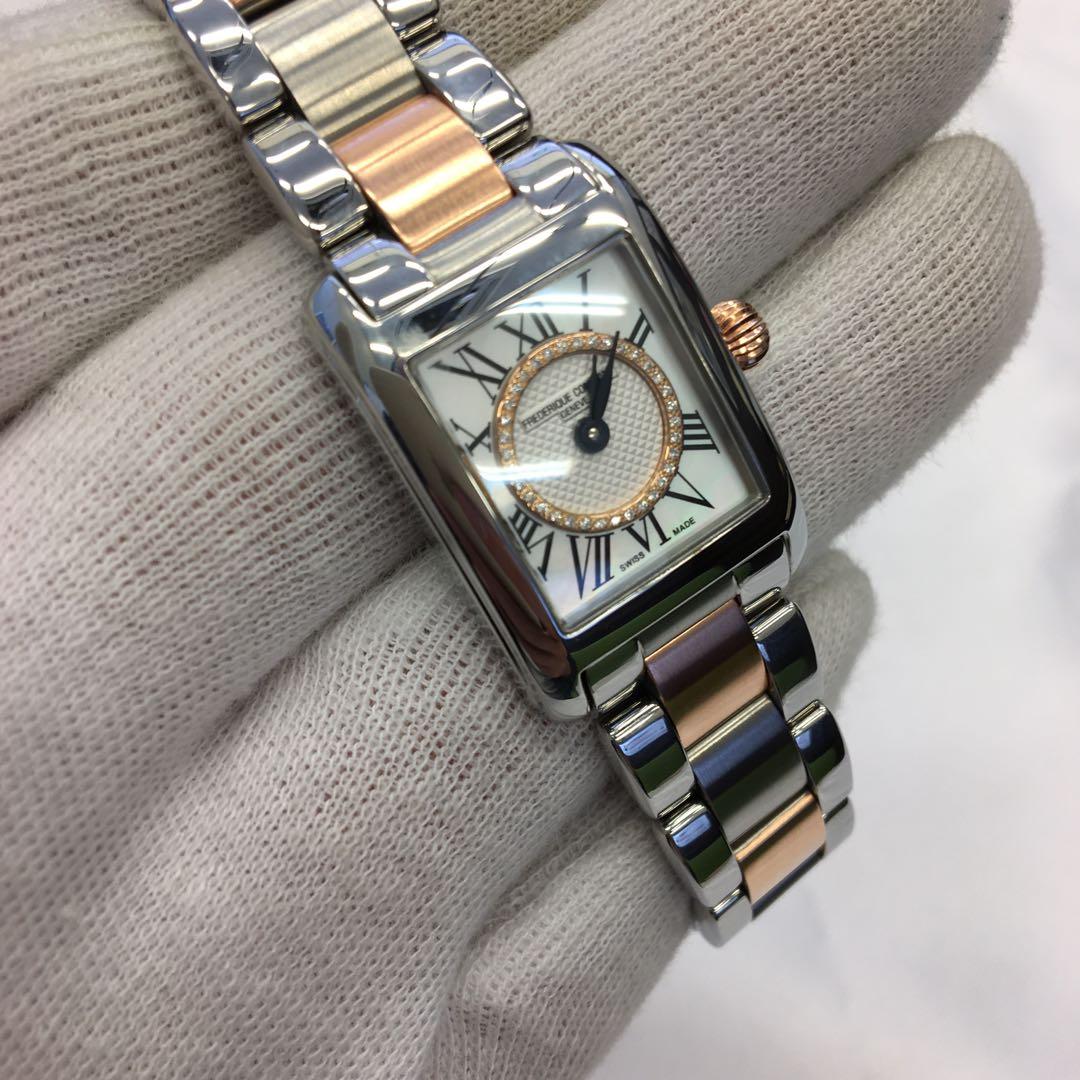 美品 フレデリック・コンスタント ダイヤ クォーツ レディース腕時計 稼働品