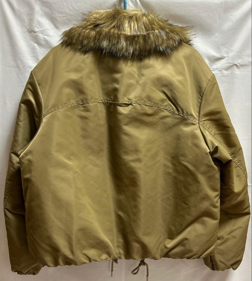 新品 ZARA ザラ フェイクファー襟 ボンバージャケット ZW M