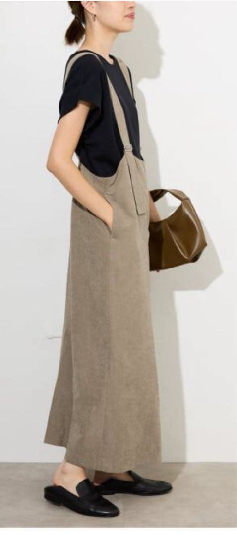 SLOBE IENA アイラインフロントジップジャンパースカート