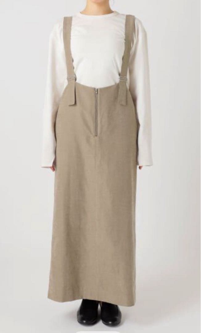 SLOBE IENA アイラインフロントジップジャンパースカート