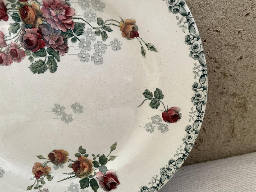 レア◯H.B &CIE 平皿　N864/ショワジールロワ/フランスアンティーク