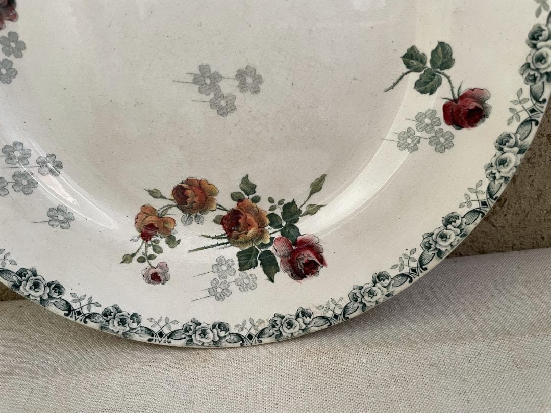 レア◯H.B &CIE 平皿　N864/ショワジールロワ/フランスアンティーク