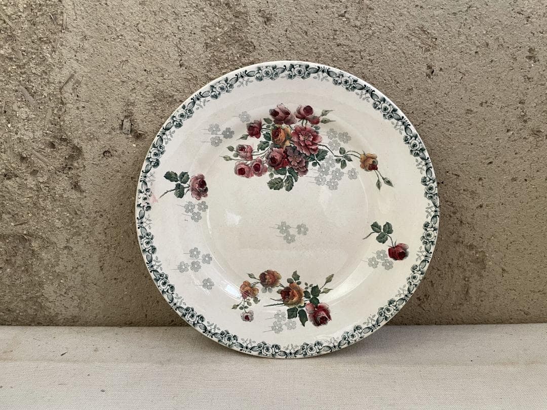 レア◯H.B &CIE 平皿　N864/ショワジールロワ/フランスアンティーク