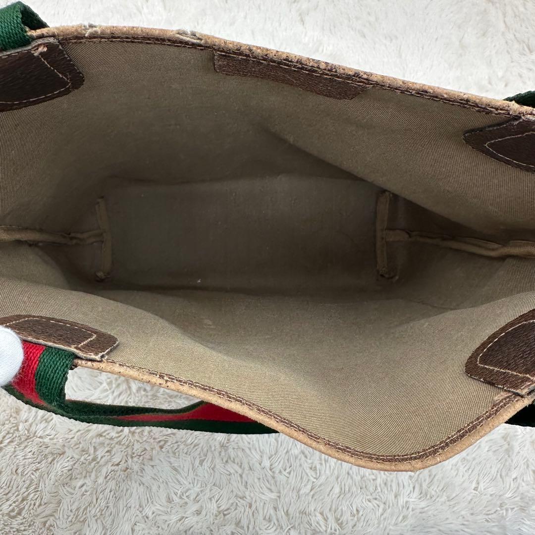 ✨人気✨グッチ　トートバッグ　シェリーライン　スプリーム　GG柄 PVC