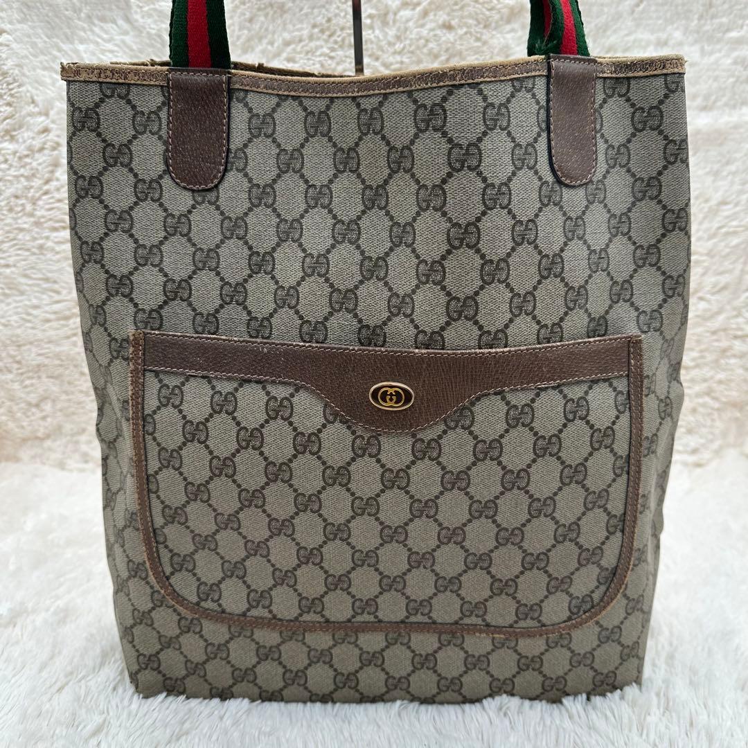 ✨人気✨グッチ　トートバッグ　シェリーライン　スプリーム　GG柄 PVC