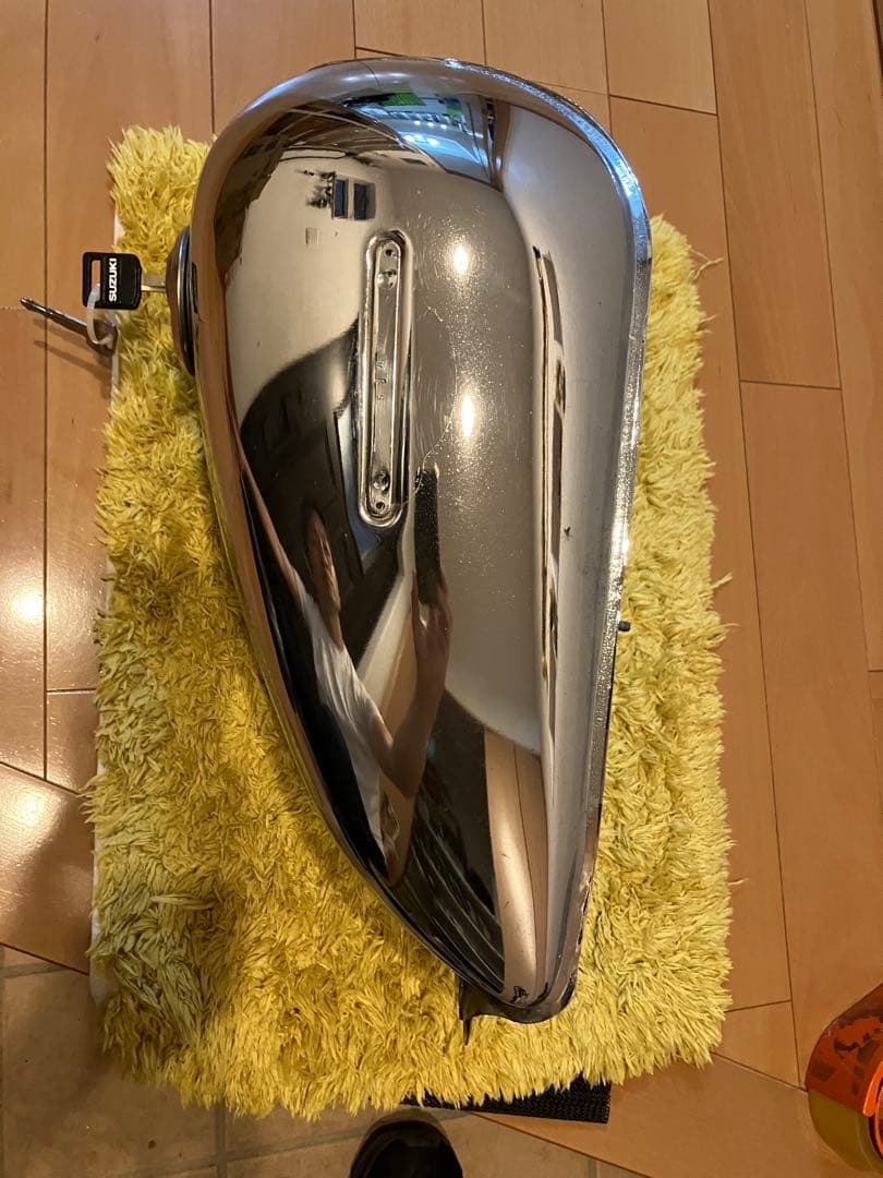 ボルティ gn125 gn250用クロムタンク メッキタンク 鍵付き