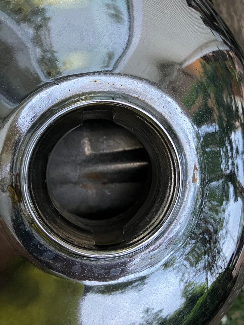 ボルティ gn125 gn250用クロムタンク メッキタンク 鍵付き