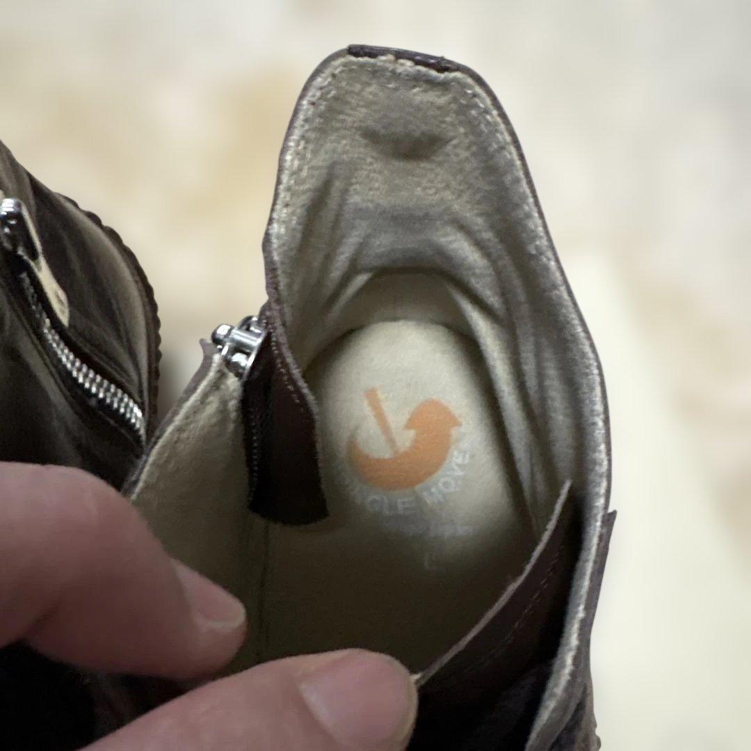 やっちゃん様国産カンガルーレザースニーカー 26.5 スピングルムーブ　ブラウン