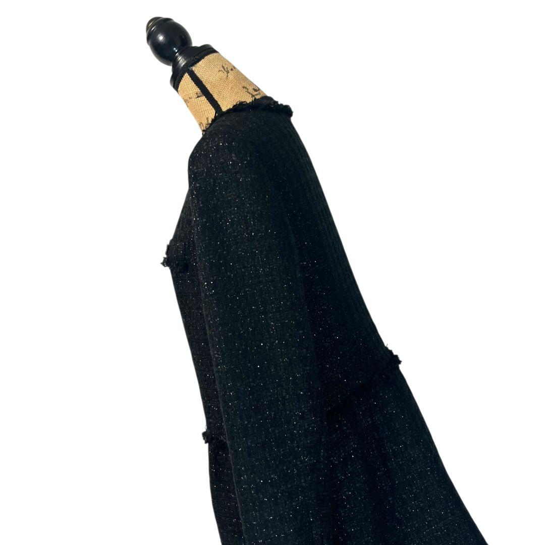 【新品】【44】TO BE CHIC ノーカラー ツイードコート レディース