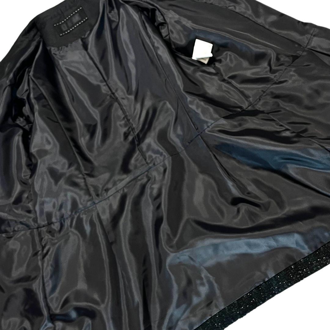 【新品】【44】TO BE CHIC ノーカラー ツイードコート レディース