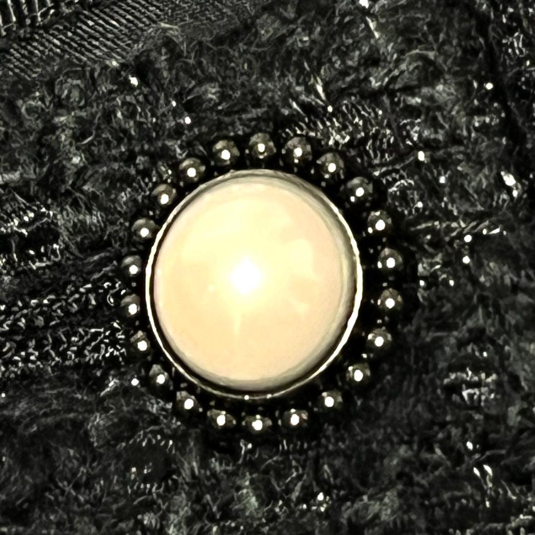 【新品】【44】TO BE CHIC ノーカラー ツイードコート レディース