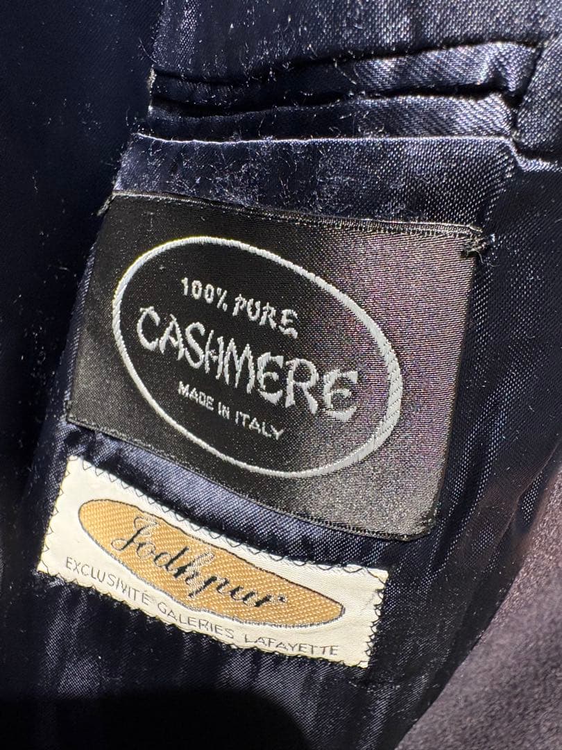 Italy製　ダブルブレストコート　カシミア　ヴィンテージ