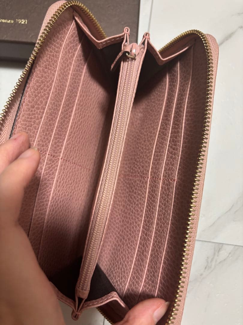 美品 GUCCI グッチ キャンバス 長財布 ピンク