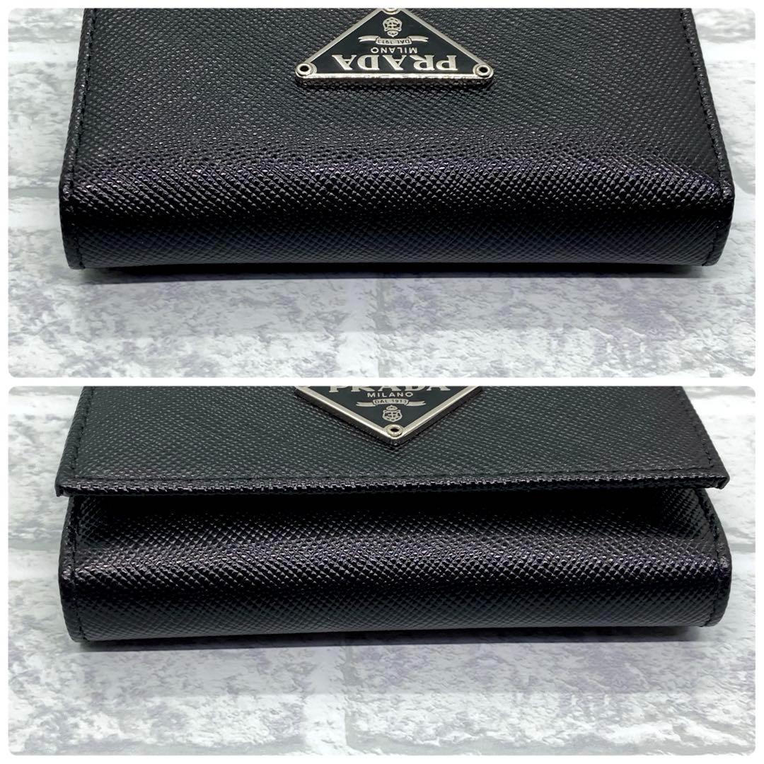 【 新品未使用 】PRADA  6連キーケース サフィアーノレザー 三角プレート