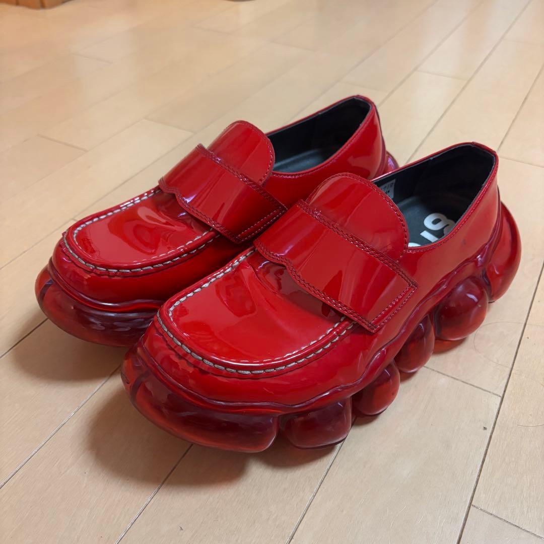 grounds ローファー 赤 26cm