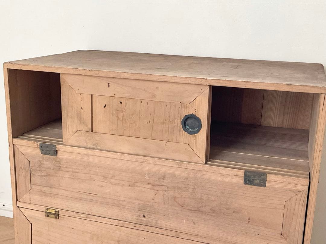 パタパタ箪笥　古家具　下駄箱　アンティーク　収納　横幅約53cm 高さ約49cm