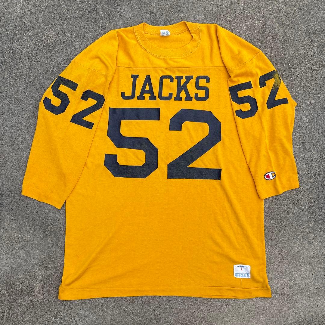 ゲ*ー様 チャンピオン　フットボールt 70s 80s usa製　古着　ビンテー