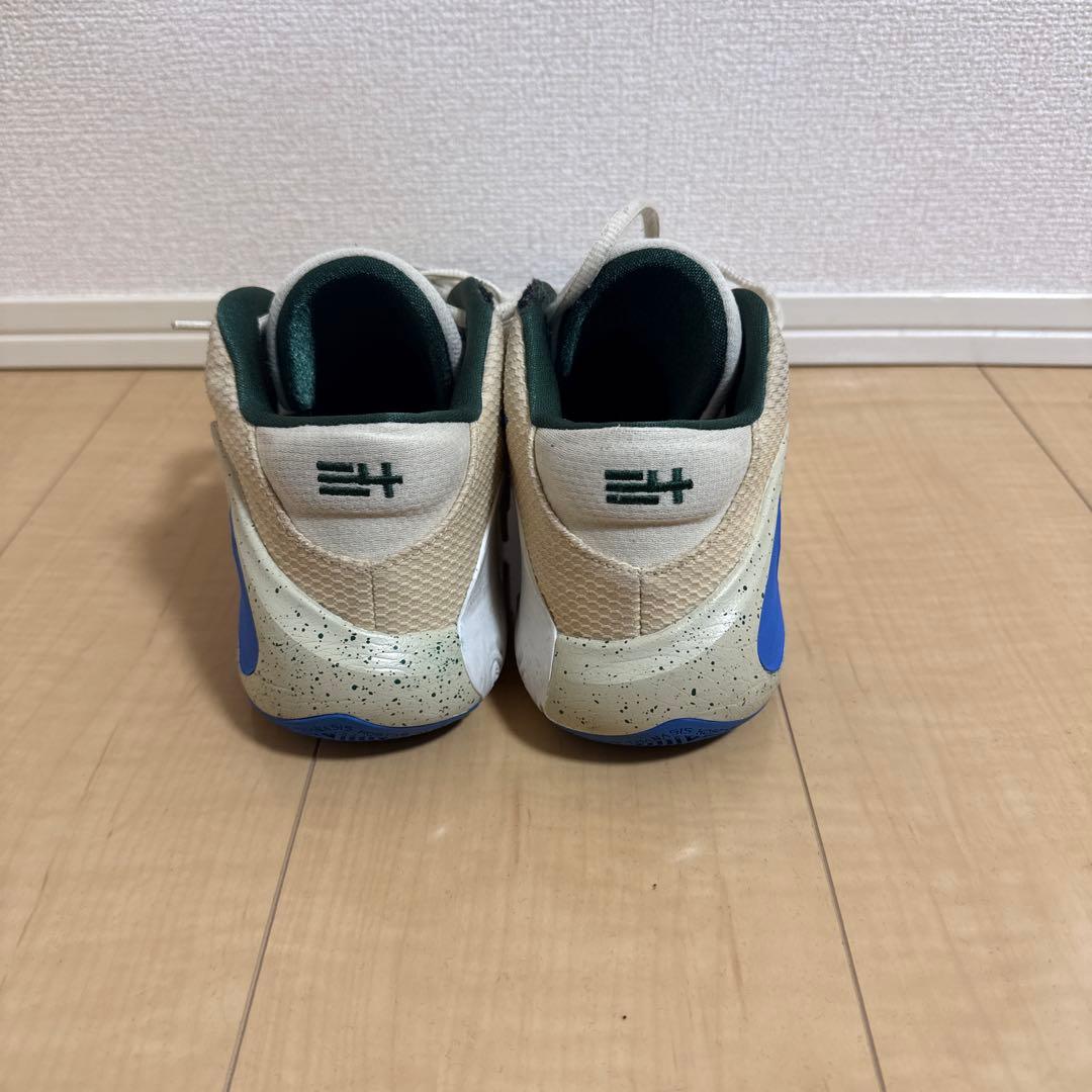 バスケットボールシューズ メンズ ベージュ/ブルー