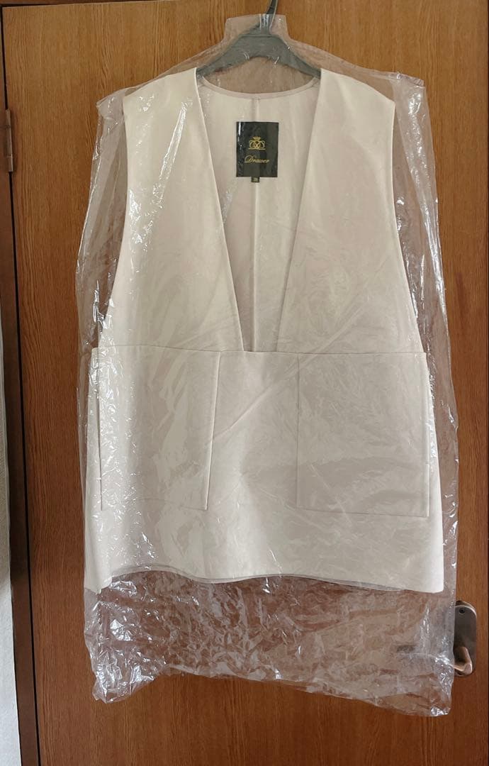 新品　ドゥロワー drawer ウールケヌキジレ ブラミンク BLAMINK