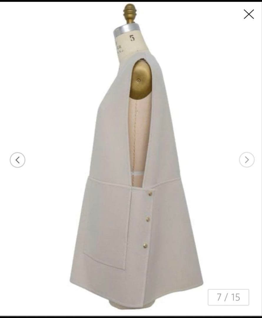 新品　ドゥロワー drawer ウールケヌキジレ ブラミンク BLAMINK