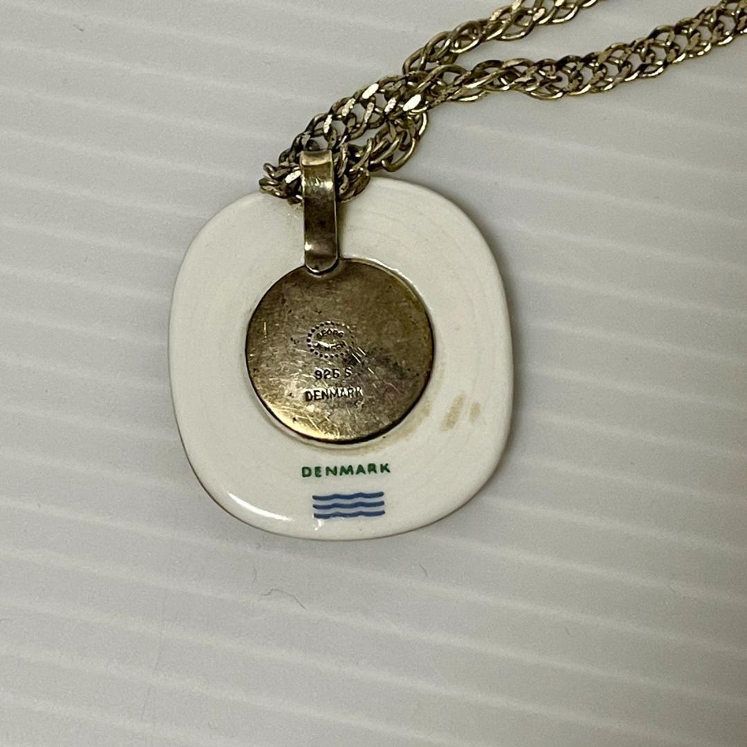 ロイヤルコペンハーゲン ネックレス パンジー ジョージジェンセン 磁器