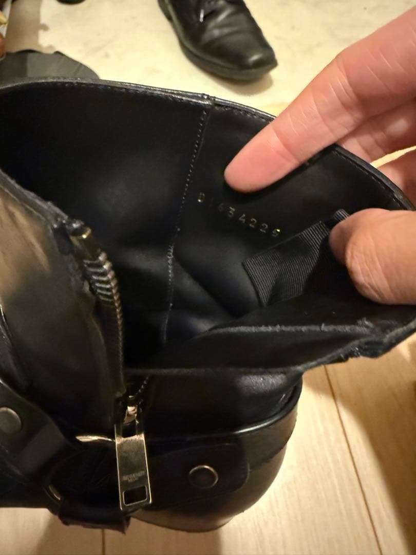 Saint Laurent ワイアット ハーネス リング ブーツ 39