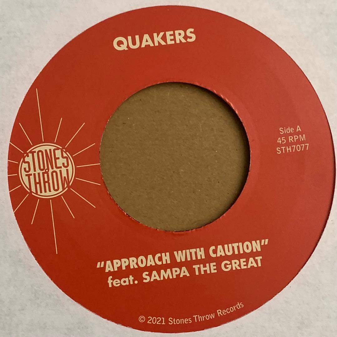 quakers / approach with caution 7インチ レア