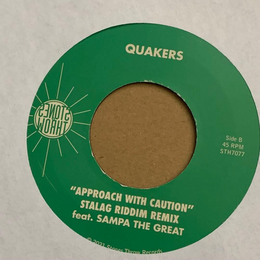 quakers / approach with caution 7インチ レア