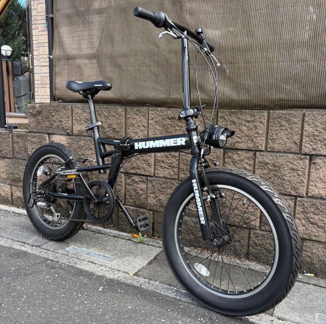 HUMMER 折りたたみ自転車 ブラック