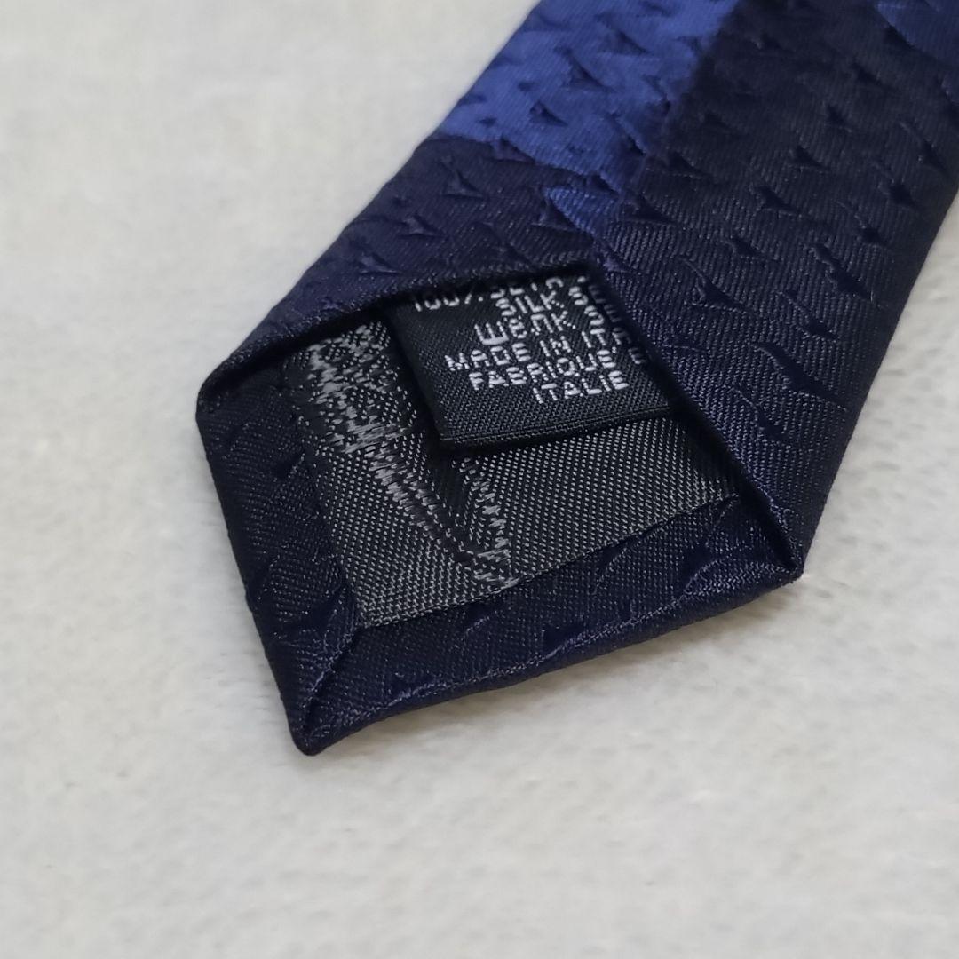 極美品■ヴィヴィアン・ウエストウッド　ネクタイ　ブラック×ネイビー　シルク100