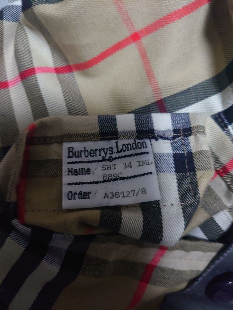 レア80’s 英国製 BURBERRYS トレンチコート　trench21一枚袖