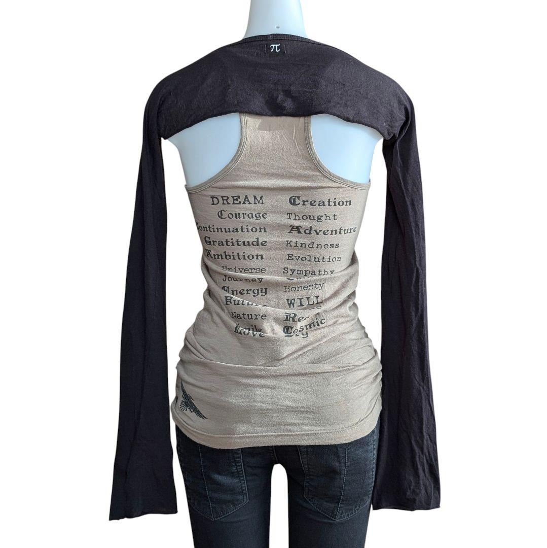 LGB ALPHA TUBE ロングスリーブ アームポレロ ブラック