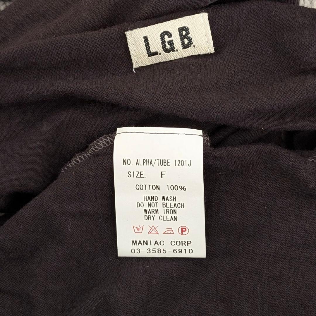 LGB ALPHA TUBE ロングスリーブ アームポレロ ブラック