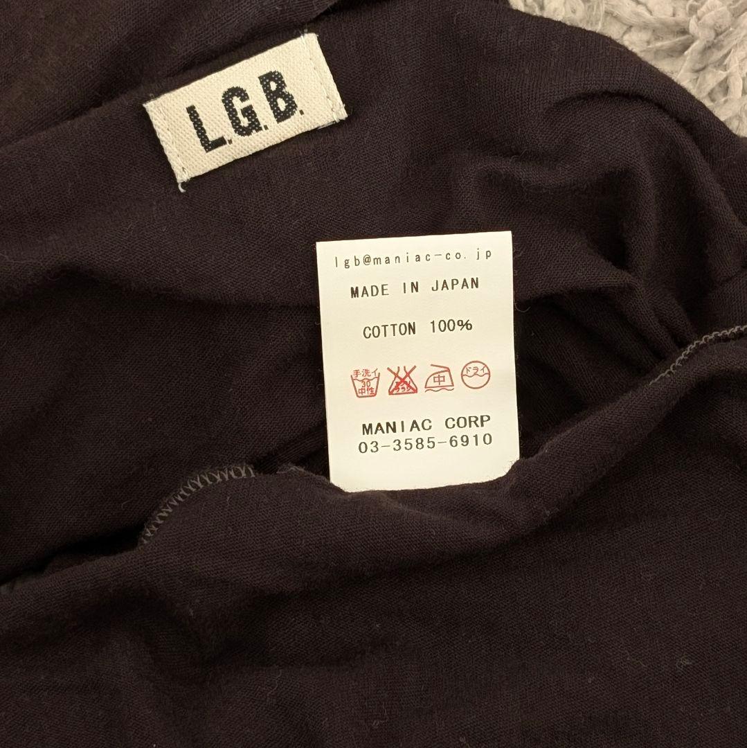 LGB ALPHA TUBE ロングスリーブ アームポレロ ブラック