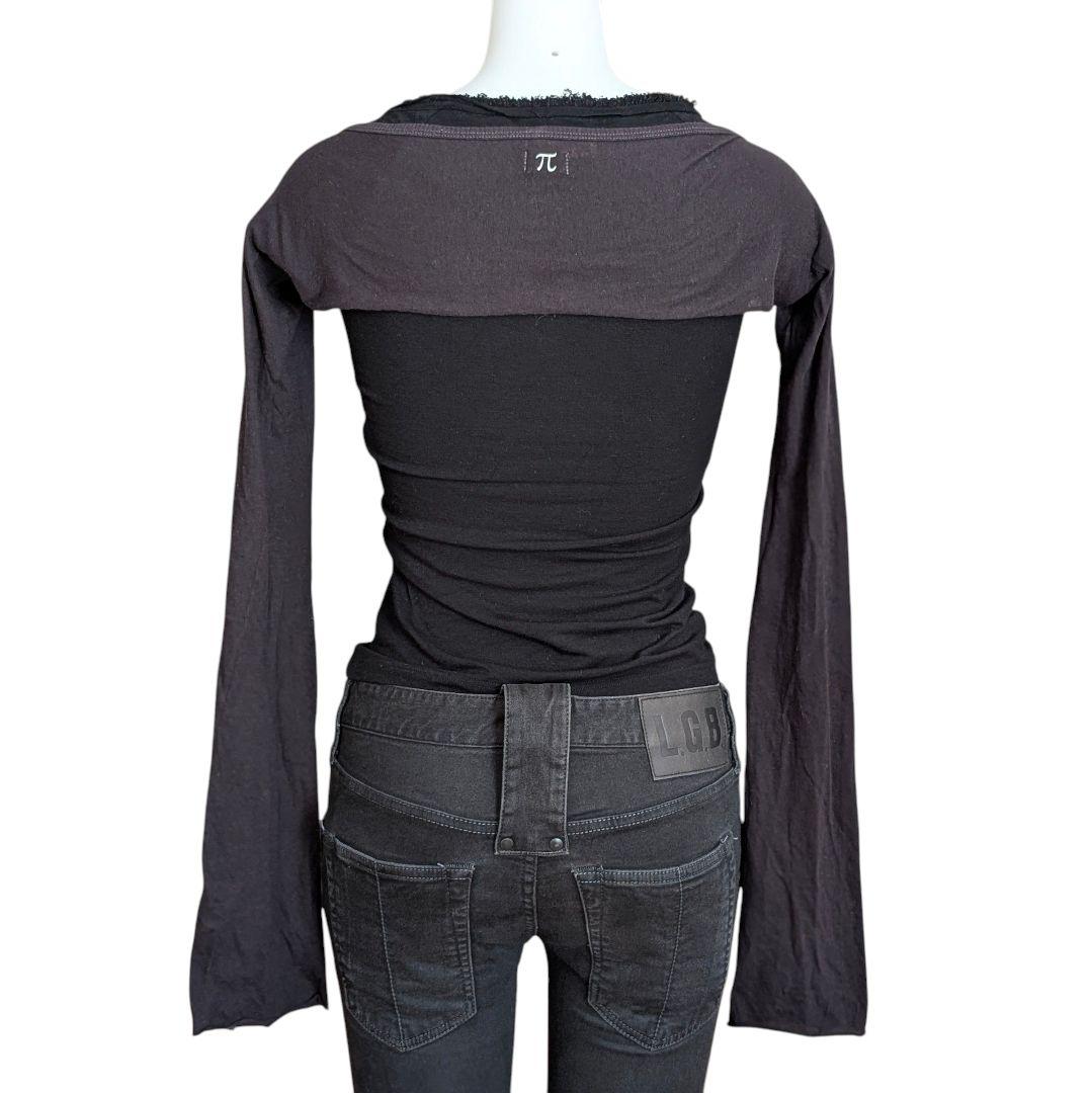 LGB ALPHA TUBE ロングスリーブ アームポレロ ブラック