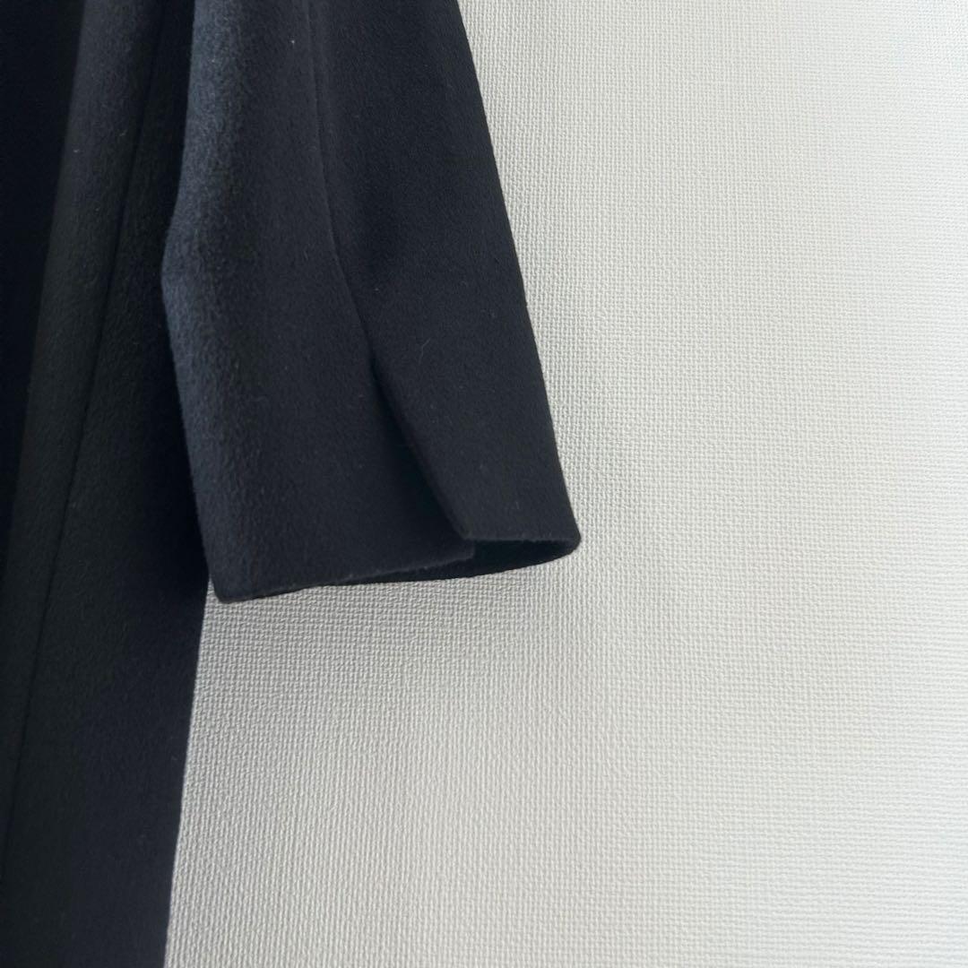 2023✨23区 ウールカシミヤビーバー チェスター コート　ブラック　38