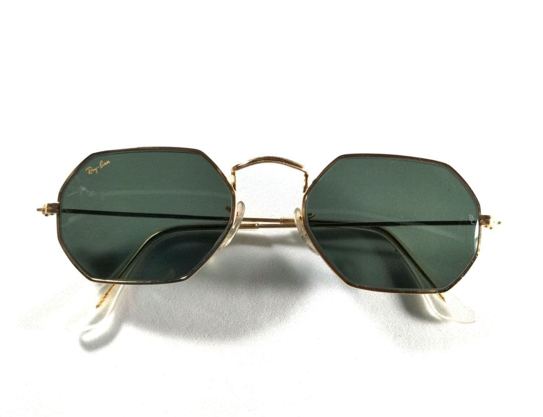 美品 B&L RAY-BAN U.S.A. W1535 オクタゴン ゴールド