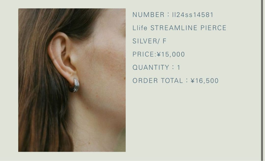 アクセサリー Llife STREAMLINE PIERCE