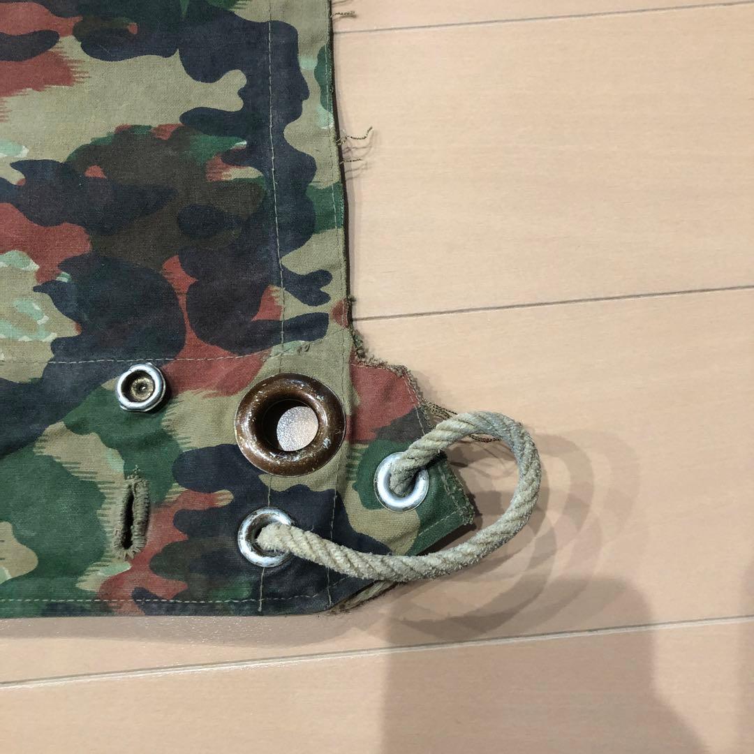 スイス　軍幕　アルペンカモ １枚　usd