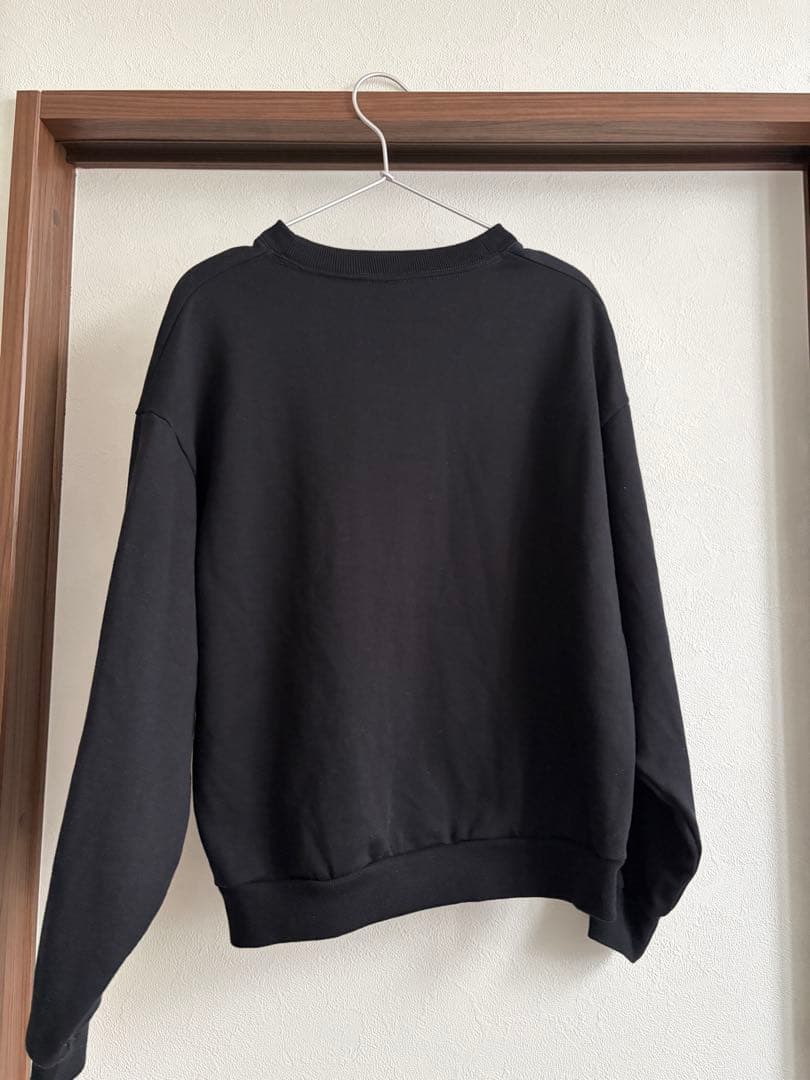 aloアローブラッククルーネックトレーナーレディースSサイズスウェット