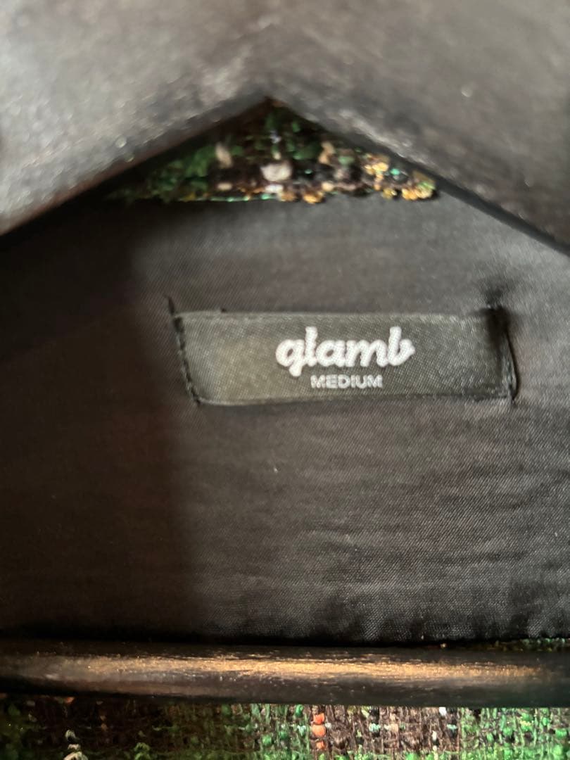 glamb グリーン系チェック ジャケット M
