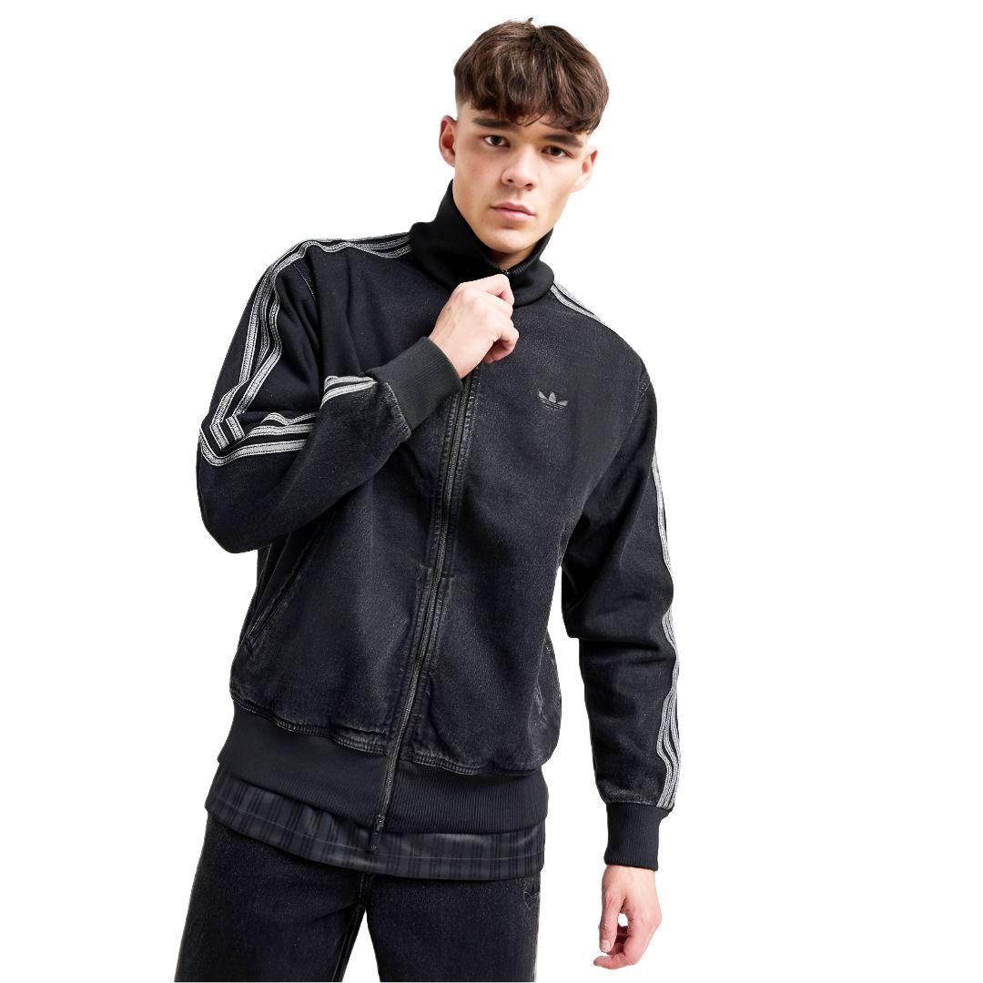 新品デニム上下★ファイヤーバードトラックジャケット★ジーンズ★黒5XL/38