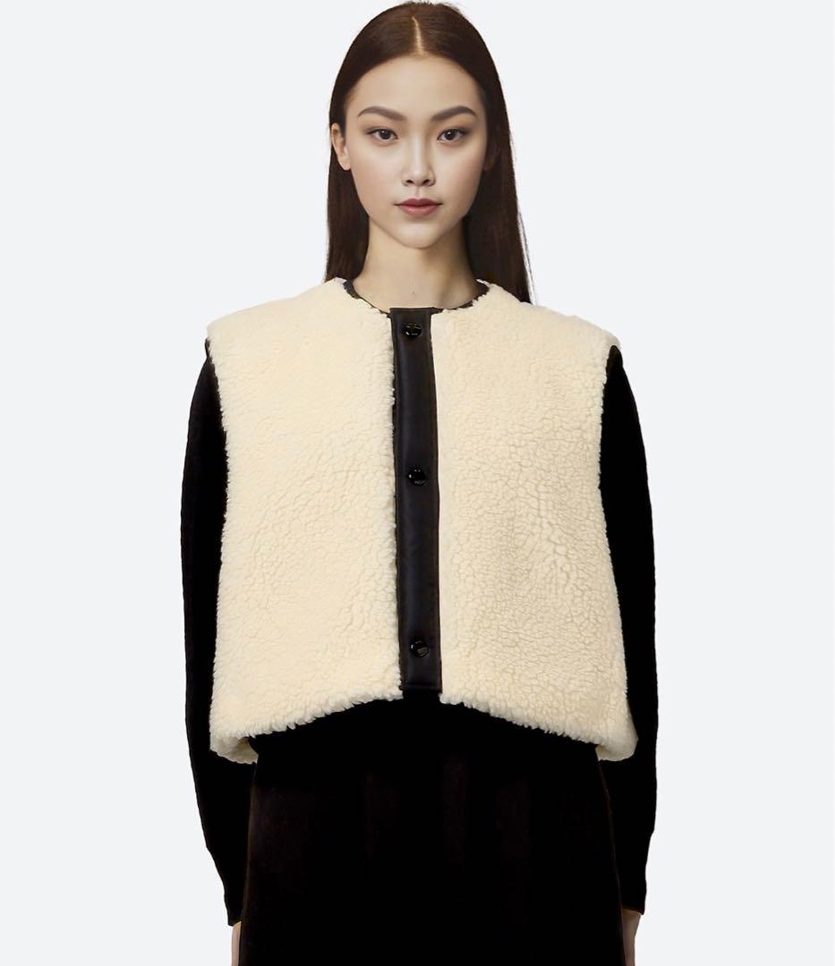 タグ付き✨24AW HYKE FAUX SHERING VEST ボアベスト